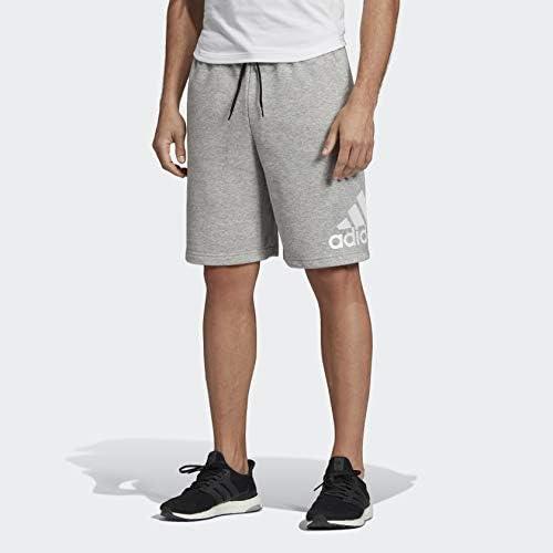 imageadidas Mens Loungewear Must Haves Badge of Sport ShortsMedium Grey HeatherWhite