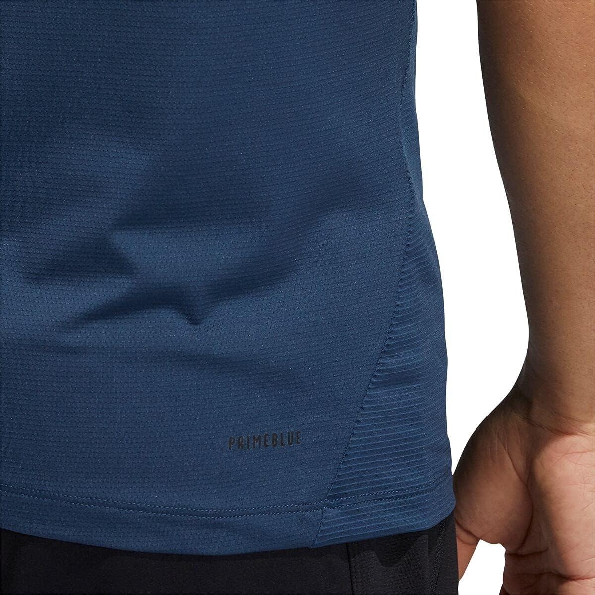 imageadidas Mens Primeblue Designed 2 Move 3Stripes TeeCrew Navy