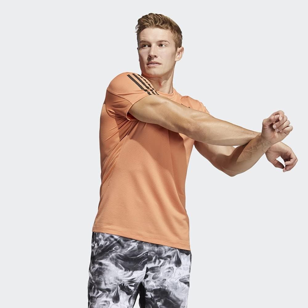 imageadidas Mens Primeblue Designed 2 Move 3Stripes TeeHazy Copper