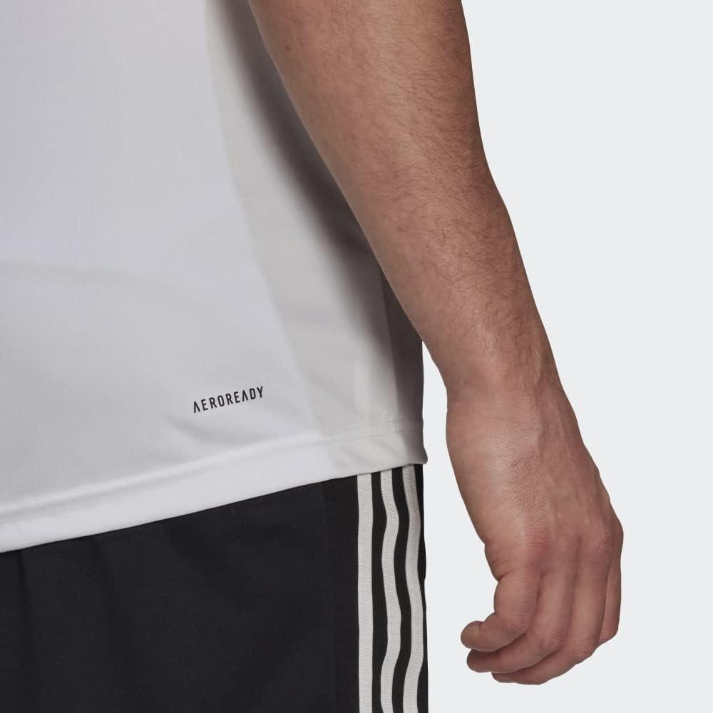 imageadidas Mens Primeblue Designed 2 Move 3Stripes TeeWhiteBlack