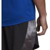 imageadidas Mens Aeroready Designed 2 Move Sport 3Stripes TeeTeam Royal BlueBlack