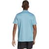 imageadidas Mens Designed to Move 3Stripes Polo ShirtPreloved BlueBlack