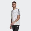 imageadidas Mens Essentials 3stripes TeeWhiteBlack