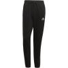 imageadidas Mens Essentials Fleece Tapered Elastic Cuff 3Stripes PantsBlack