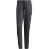 imageadidas Mens Essentials Fleece Tapered Elastic Cuff 3Stripes PantsDark Grey Heather