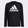 imageadidas Mens Essentials Long Sleeve TeeBlackWhiteWhite