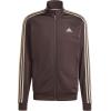 imageadidas Mens Essentials Warmup 3stripes Track TopShadow Brown