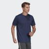 imageadidas Mens Primeblue Designed 2 Move 3Stripes TeeCrew NavyBlack