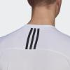 imageadidas Mens Primeblue Designed 2 Move 3Stripes TeeWhiteBlack