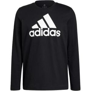 imageadidas Mens Essentials Long Sleeve TeeBlackWhiteWhite