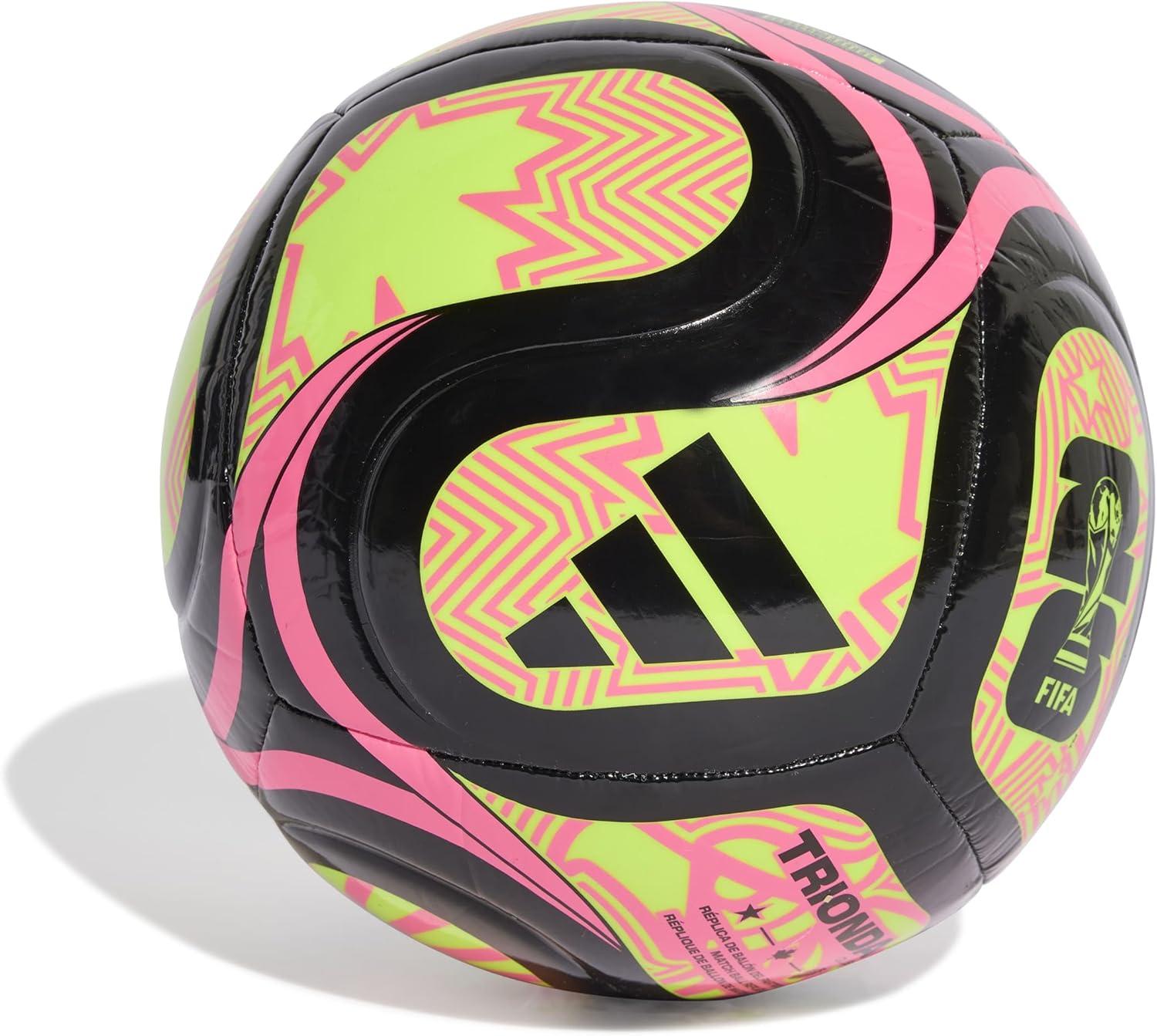 imageadidas FIFA World Cup 26 Trionda Soccer BallBlackLucid LemonLucid PinkClub