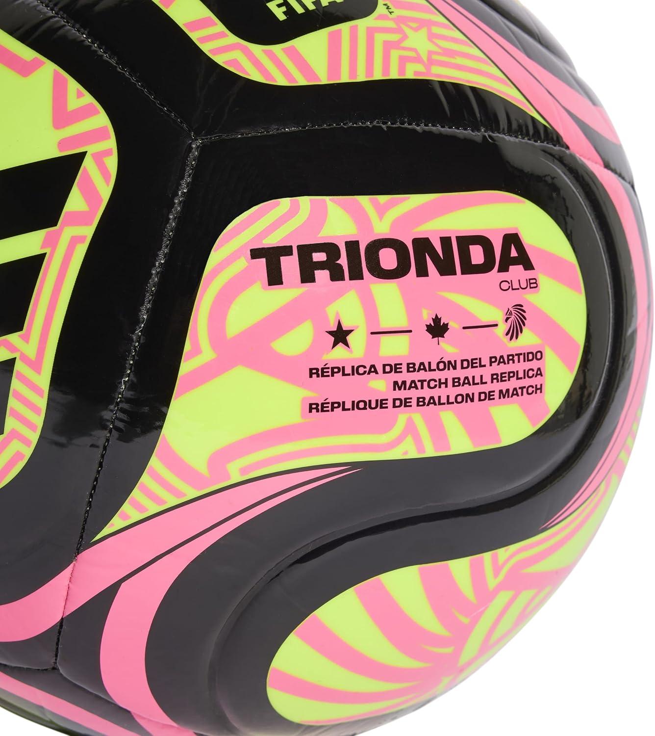 imageadidas FIFA World Cup 26 Trionda Soccer BallBlackLucid LemonLucid PinkClub