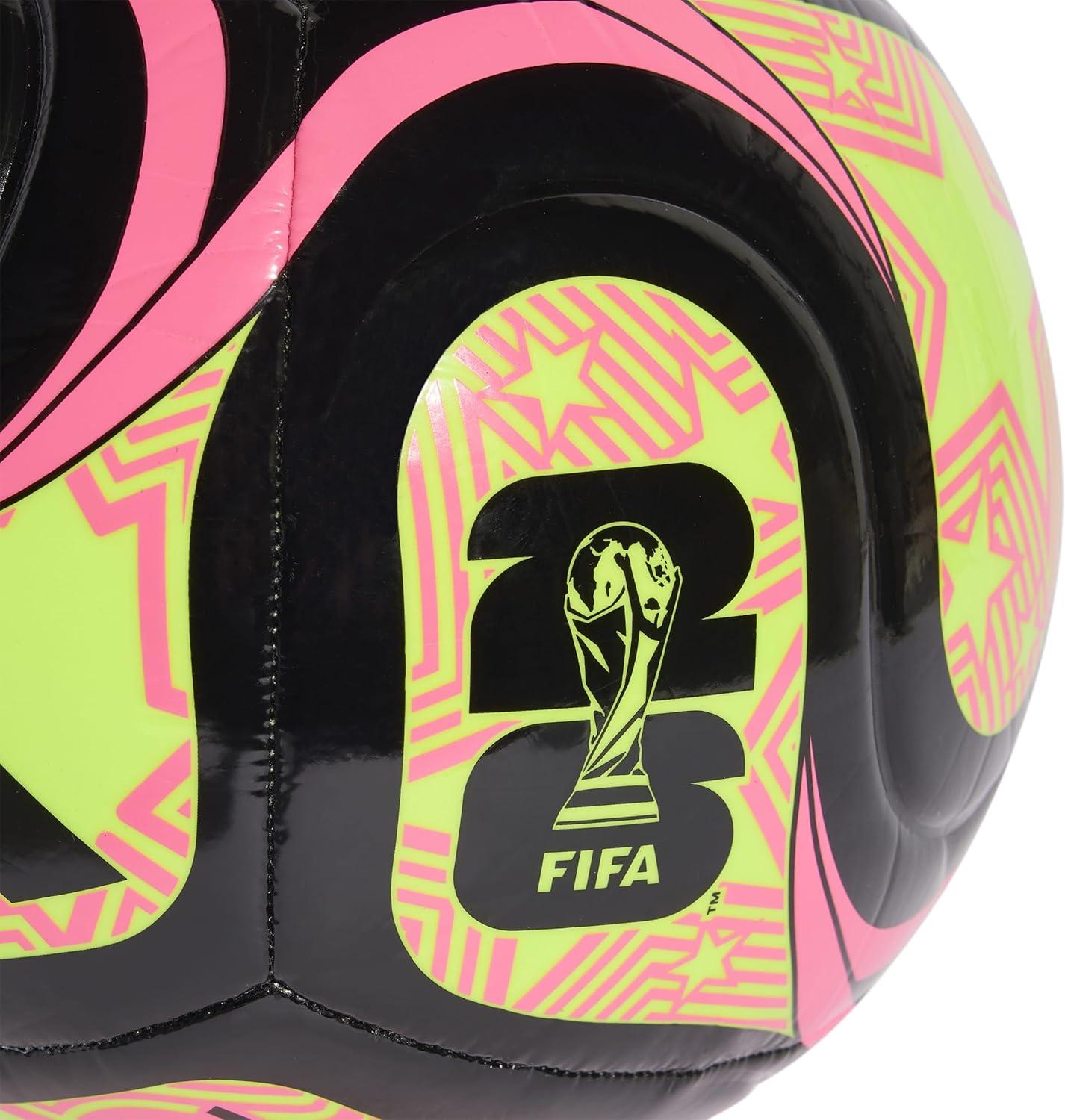 imageadidas FIFA World Cup 26 Trionda Soccer BallBlackLucid LemonLucid PinkClub