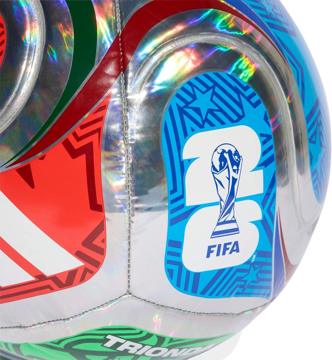imageadidas FIFA World Cup 26 Trionda Soccer BallMulticolorWhiteTeam Royal BlueSolar BlueTraining Foil