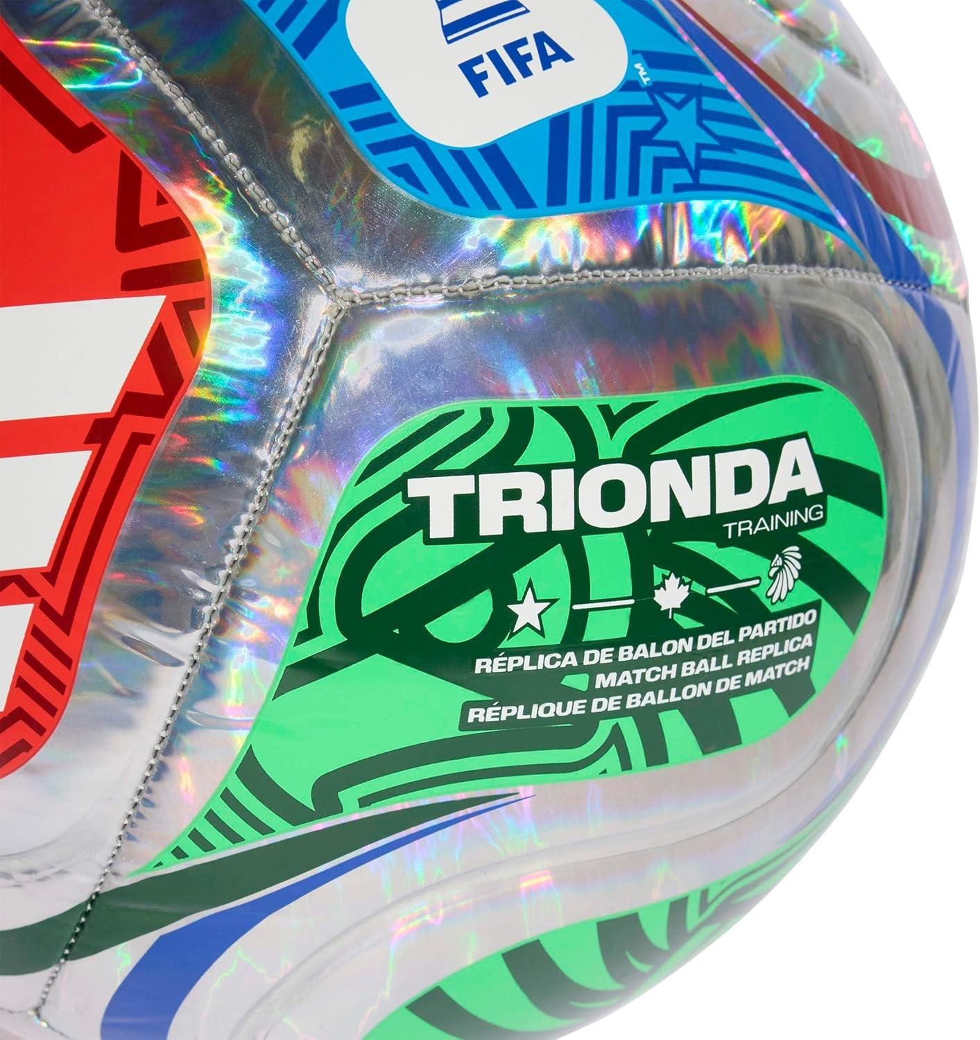 imageadidas FIFA World Cup 26 Trionda Soccer BallMulticolorWhiteTeam Royal BlueSolar BlueTraining Foil