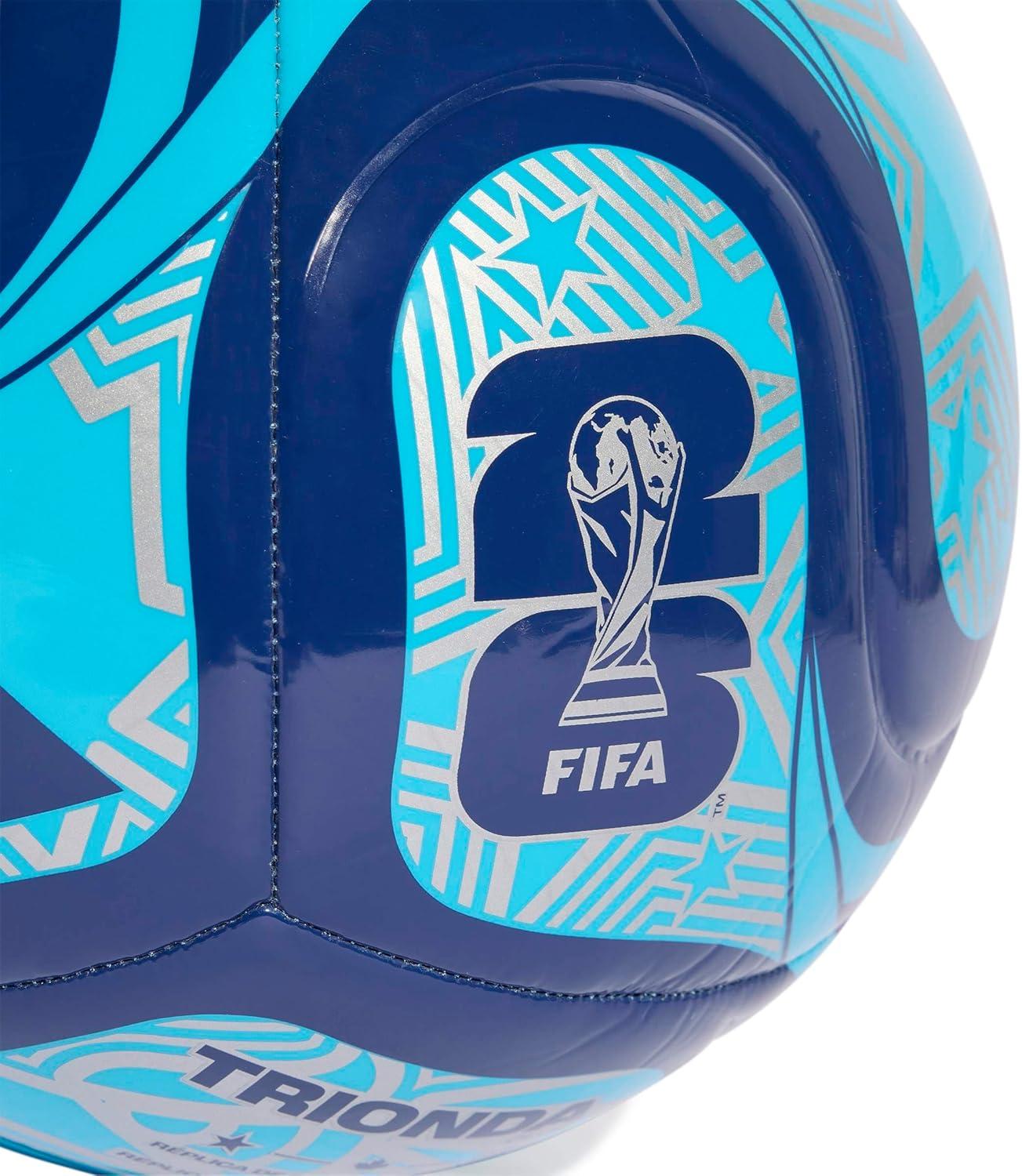 imageadidas FIFA World Cup 26 Trionda Soccer BallNight IndigoSemi Pink GlowSilver MetallicClub