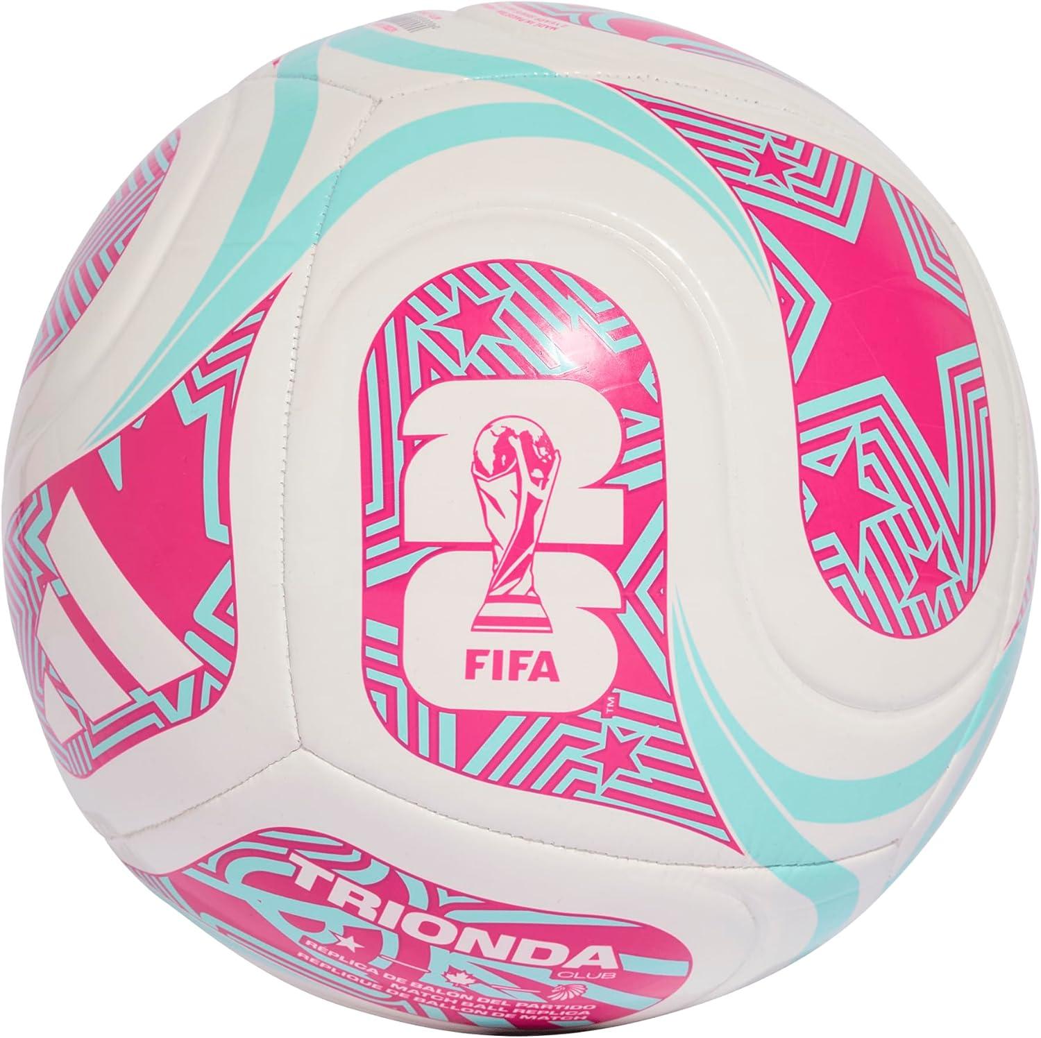 imageadidas FIFA World Cup 26 Trionda Soccer BallWhiteFlash AquaShock PinkClub