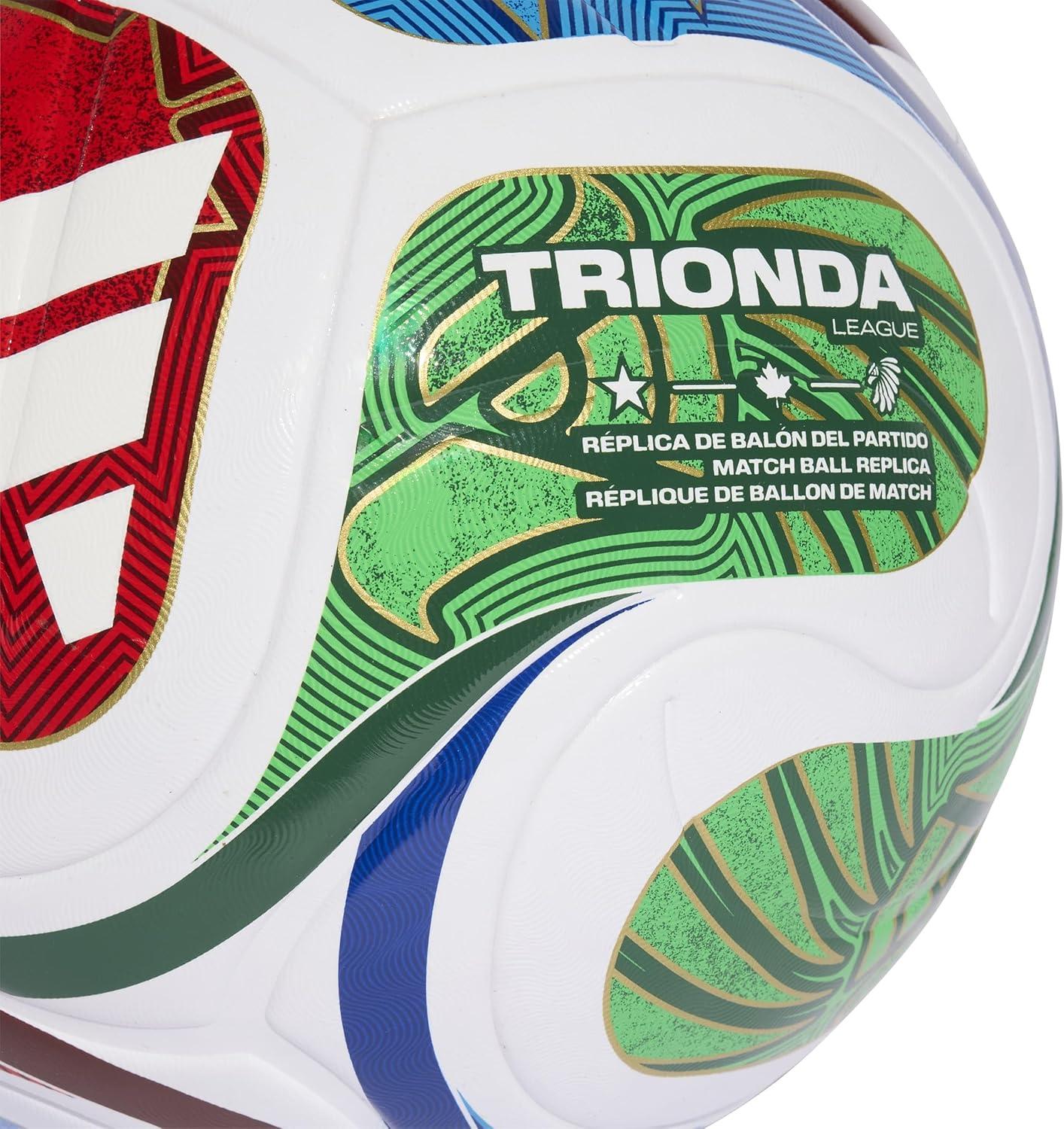 imageadidas FIFA World Cup 26 Trionda Soccer BallWhiteTeam Royal BlueSolar BluePower RedLeague