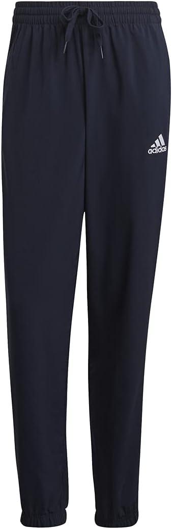 imageadidas Mens Aeroready Essentials Elastic Cuff 3Stripes PantsLegend InkWhite