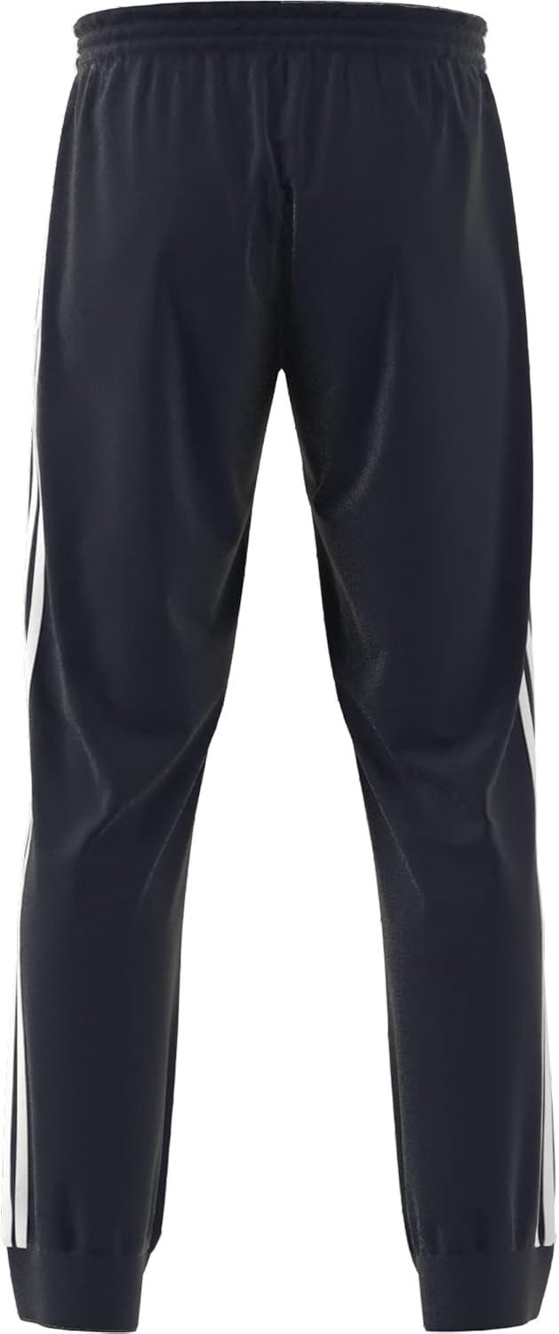 imageadidas Mens Aeroready Essentials Tapered Cuff Woven 3Stripes PantsLegend Ink