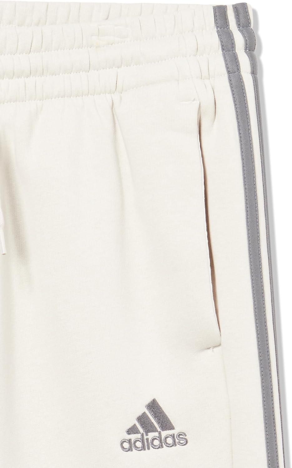 imageadidas Mens Essentials 3Stripes Fleece Tapered Cuff PantsAlumina