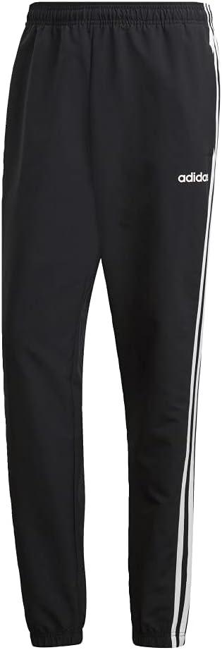 imageadidas Mens Essentials 3Stripes Wind PantsBlackWhite