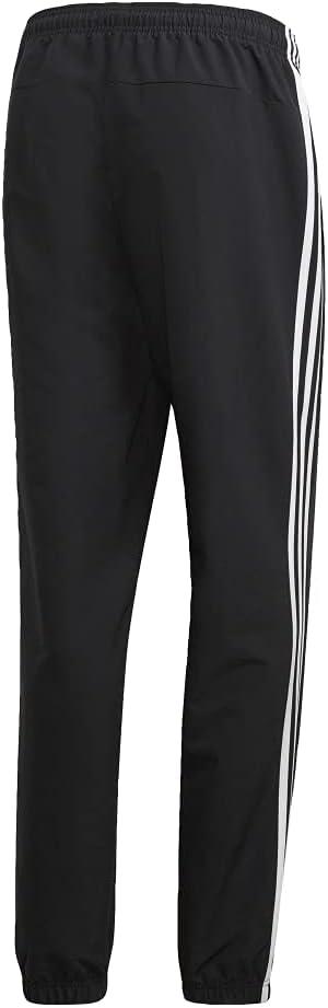 imageadidas Mens Essentials 3Stripes Wind PantsBlackWhite