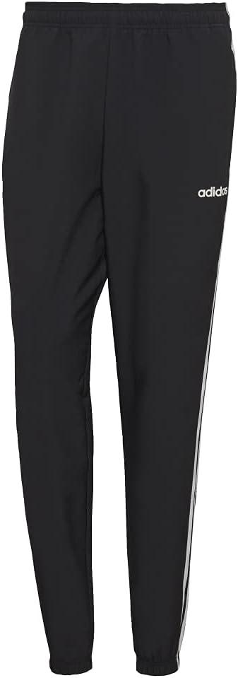 imageadidas Mens Essentials 3Stripes Wind PantsBlackWhite