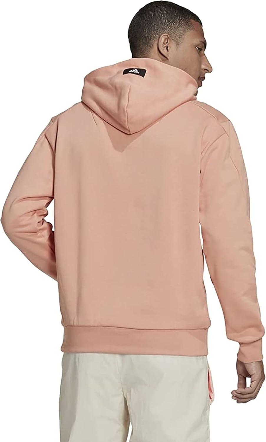imageadidas Mens Sportswear Future Icons Three Bar HoodieAmbient Blush