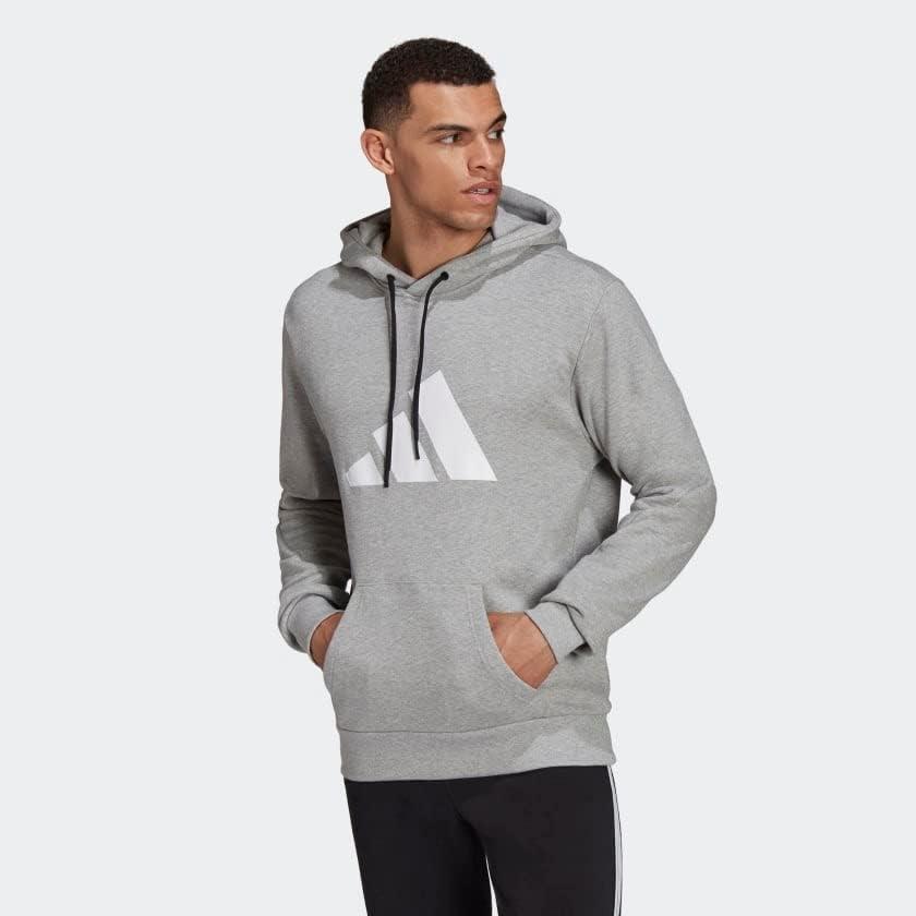 imageadidas Mens Sportswear Future Icons Three Bar HoodieMedium Grey Heather