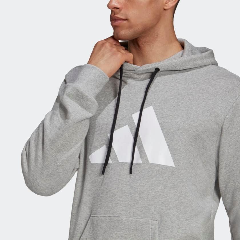 imageadidas Mens Sportswear Future Icons Three Bar HoodieMedium Grey Heather
