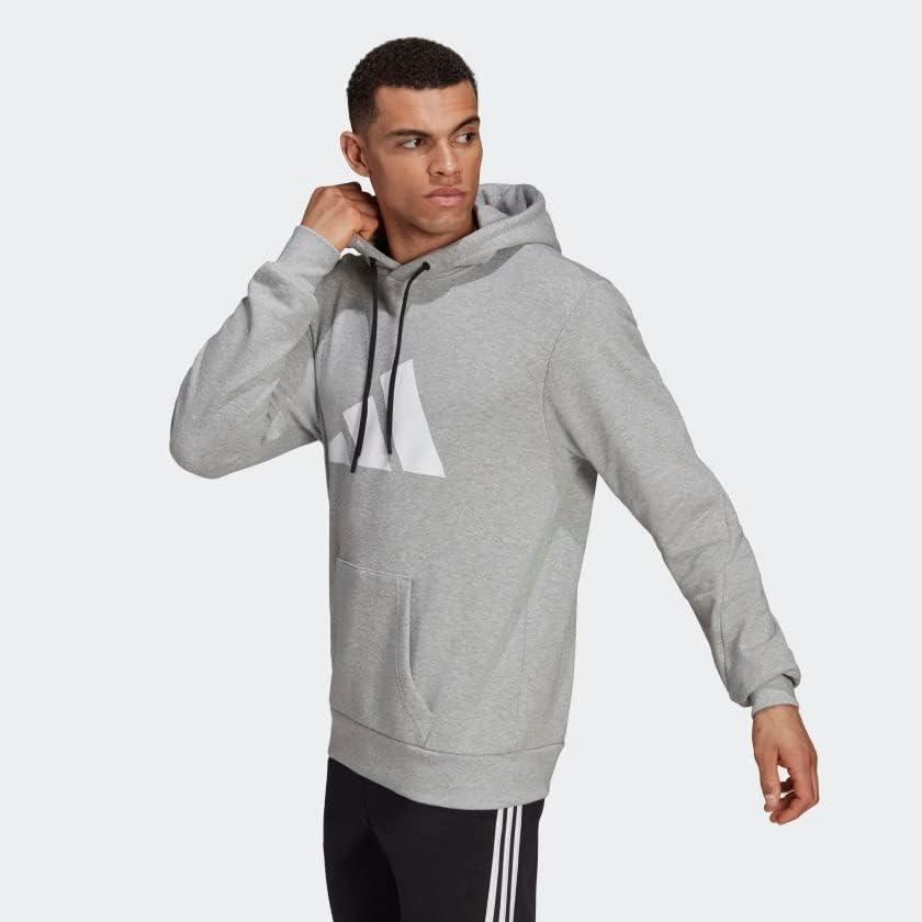 imageadidas Mens Sportswear Future Icons Three Bar HoodieMedium Grey Heather