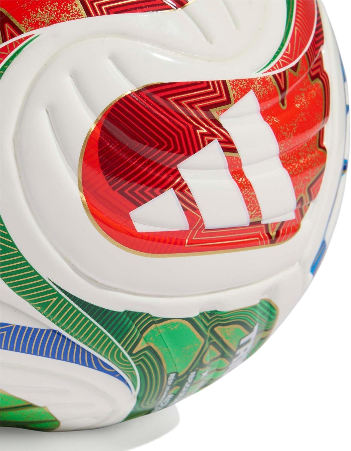 imageadidasSoccer BallWhiteTeam Royal BlueSolar BluePower RedTrionda