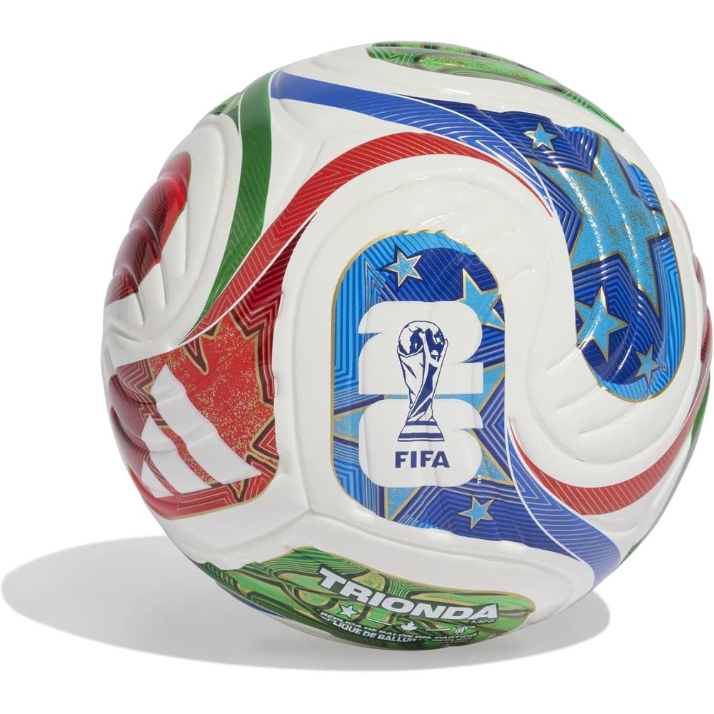 imageadidasSoccer BallWhiteTeam Royal BlueSolar BluePower RedTrionda