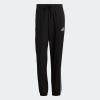 imageadidas Mens Aeroready Essentials Elastic Cuff 3Stripes PantsBlackWhite
