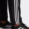 imageadidas Mens Aeroready Essentials Elastic Cuff 3Stripes PantsBlackWhite