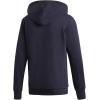 imageadidas Mens Essentials 3Stripes Fleece HoodieLegend InkWhite