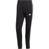 imageadidas Mens Essentials 3Stripes Fleece Tapered Cuff PantsBlackWhite