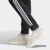 imageadidas Mens Essentials 3Stripes Fleece Tapered Cuff PantsBlackWhite