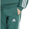 imageadidas Mens Essentials 3Stripes Fleece Tapered Cuff PantsCollegiate Green