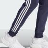 imageadidas Mens Essentials 3Stripes Fleece Tapered Cuff PantsInk
