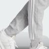 imageadidas Mens Essentials 3Stripes Fleece Tapered Cuff PantsMedium Grey Heather