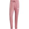 imageadidas Mens Essentials 3Stripes Fleece Tapered Cuff PantsPreloved Crimson
