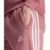 imageadidas Mens Essentials 3Stripes Fleece Tapered Cuff PantsPreloved Crimson