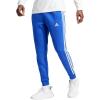 imageadidas Mens Essentials 3Stripes Fleece Tapered Cuff PantsSemi Lucid Blue