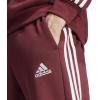 imageadidas Mens Essentials 3Stripes Fleece Tapered Cuff PantsShadow Red