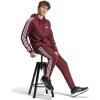 imageadidas Mens Essentials 3Stripes Fleece Tapered Cuff PantsShadow Red