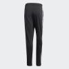 imageadidas Mens Essentials 3Stripes Tapered Open Hem PantsBlackWhite