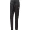 imageadidas Mens Essentials 3Stripes Tapered Open Hem PantsBlackWhite