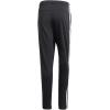 imageadidas Mens Essentials 3Stripes Tapered Open Hem PantsBlackWhite